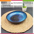 Techmanistan Random Color - Oval Dinner Bowl Ceramic Lunch Plate Soup Bowls (Chopsticks are not Included). 