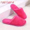 【FOOT SOFA】 Soft Plush Cotton Indoor Flat Shoes Slippers Fashion Home New Round. 
