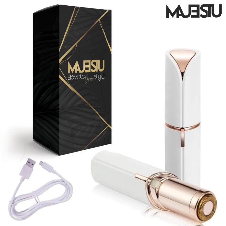 Hair Removal Machine- Rechargeable Facial Flawless Hair Remover Effortless Hair Removal for Women - Girls' Essential Rechargeable Epilator for Painless Facial Hair Removal- Majestu
