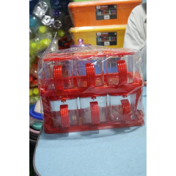 Delight Spice Rack 6 Pcs (Transparent)