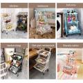 Multi-Purpose Convertible Trolley Rack / 3 Tier Storage Rack For Kitchen. 