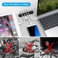 Cable Clips, INCHOR Cable Organizer Cord Holder for Desk, Charging Cable Holder Cord Clips, Nightstand Cord Organizer Cable Management Wire Clip ( 5,  Slots). 