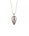 Valentine's Day Silver Pendant Heart Shape for Women. 