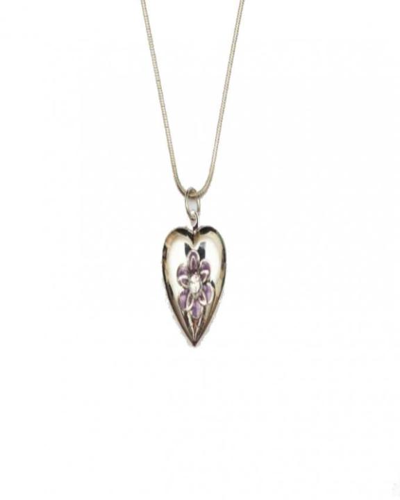 Valentine's%20Day%20Silver%20Pendant%20Heart%20Shape%20for%20Women%20-%20Image%203