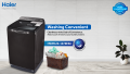 HWM 120-1678ES8 - Haier - 12kg - Fully Automatic - Top Load Washing Machine - 3D Wash Technology - Pillow Drum - Memory Backup -10 Years Brand Warranty. 