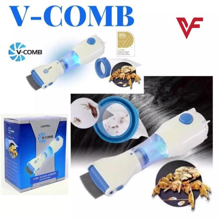 Anti Lice And Nit Eggs Removing V-Comb Electric Machine Painless And Chemical Free Multipurose V-Comb with Extra Filters Premium Quality Product