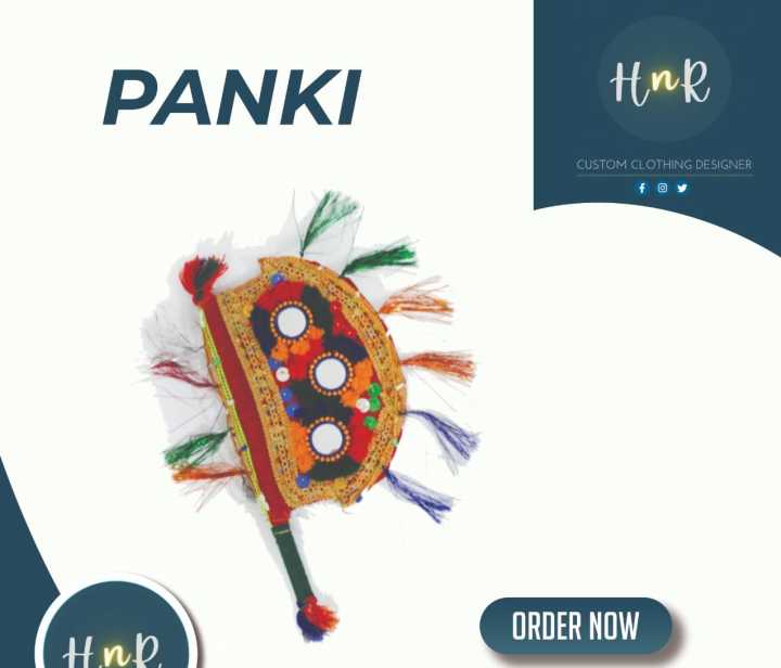 Handmade Fan / Pankhi / Pankha | Traditional Home Decor | Elegant Handcrafted Design - HnR