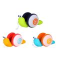 Pull String Snail Glowing Music Car Toy Baby Learn to Crawl Reptile Drag Toddler Toy Parent-child Interactive Game Christmas Gif. 