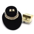 white pearl jewellery set. 
