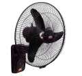 Wall Mounted Bracket Fan GFC Deluxe Model 18” Pure Copper Winding For Room BLACK. 