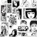 Junji Ito Manga Stickers For Journal Scrapbook Phone Cover Laptop (UNCUT). 