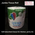 Jumbo tissue roll - Leema kitchen and party roll. 