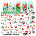 2020 New Cartoon Kids Barbie Nail Art Sticker Snow White Emoji Barbie Simpson. 
