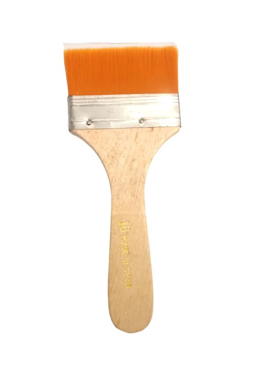 Openness - Gesso Paint Brush - Wide & Thin Of Different Size  (1.2, 2.5 And 3 Inches) – For Synthetic Bristle Paint, Chip and Utility Paint, Stains, Varnishes, Glues, and Gesso - Arts & Craft - Painting - Artist - Brushes