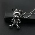 High Quality Bear Pendant Necklace Stainless Steel Men Necklace wholesale. 