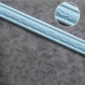 2.3m 3D Wallpaper Border Wall Sticker Wall Trim Line Waterproof PE Foam Self-Adhesive Modelling Trim Wall Skirting Flexible Molding Ceiling Border Line Interior Decoration. 
