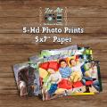 Customized Photo Prints 5x7" Paper Size Pack of 5/10/15/20/25/50/100 HD Quality Prints On Photo Machine Paper Zee Art. 