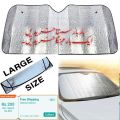 Car Windscreen Windshield Sun Shade Aluminum Foil For Car Sun Visor Foldable Rear Window 127*60cm Best for Suzuki Alto, Cultus, KIA Pecanto , Mehran, Khyber, Core, SUV, MG, Landcruiser   (Silver). 