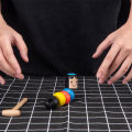 1pcs Novelty Magic Toy Tumbler Magic Stubborn Wood Man Toy Funny Unbreakable Toy. 