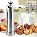 Desserts, Biscuit And Cookies Maker Press Cake Decorator Pump Machine. 