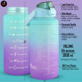 2 Liter Water Bottle - Premium Quality Leakproof Sports Water Drinking Bottle Outdoor Travel Purple & Blue Color Gradient Bottle - Torrnado. 