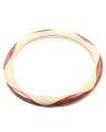 Beige and Brown Steering Cover - 2057. 