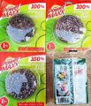 3 Pcs Dish Wash Stainless Steel Scourer Jali with Scrubs Sponge - Bartan dhone wala Spong fatafat baratan saff easy - Jali - Jali for Cage - Jali for Cage Steel - Jali for Kitchen - Jali for window iron. 