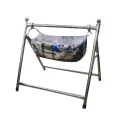 baby cradle swing steel stand with clothe for sleeping. 