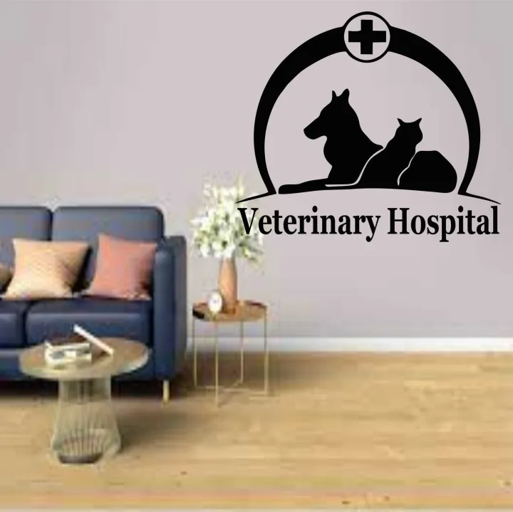 Wall%20Decal%20Stickers%20Pets%20Veterinary%20Services%20Medicine%20wall%20sticker%20Veterinary%20Clinic%20Design%20Grooming%20Salon%20wall%20window%20sticker%20ID#4861%20-%20Image%203