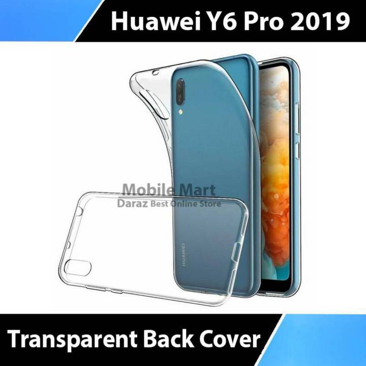 Huawei Y6 Pro 2019 Back Cover Transparent Soft Silicone Crystal Clear Case Cover For Huawei Y6 Pro 2019