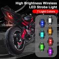 Universal Light for bike Rechargeable 7 Colors / Motorcycle Bike Flashing Light Recharge Modified Light Night Flying Signal Lamp LED Navigation Flash Light 1 Pcs. 