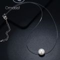 Transparent Chain Necklace Aaa Zircon Invisible Choker Women Oval Water Drop Triangle Square Star Pendant Necklaces. 