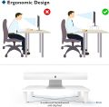 BONTEC Monitor Stand Riser Computer LCD Stand with Mesh Platform for Laptop, Computer, iMac, PC. 