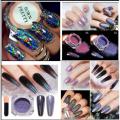 Nail Shining Glitter Chrome Powder Metallic Mirror Pearl Holographic Pigment Powder Manicure Nail Art Decoration. 