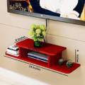 Wall Set top Box Stand MDF Wall Mounted | for Living Room Bedroom | WiFi Stand | Cable | Decorative Home MDF. 