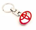 Toyota Car Keychian | Metal Key Chain / Key Ring - Red | Key Chain Ring For Keys | New Fashion Creative Novelty Gift Keychains. 