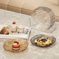 10 Plates with Stand Multi-function Spit Bone Dish Household Plastic Spit Bone Dish Round Square Set Dining Table Garbage Plate. 