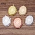 BoYuTe (5 Pieces/Lot) Oval 30*40MM Cabochon Base Blank Locket Diy Handmade Photo Locket Pendant Jewelry Acceosrries. 