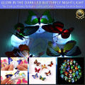 Pack of 3 Led Butterfly Glow In The Dark Led Butterfly Night Light Led Color Changing For Kids Room. 