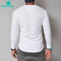 Green Home Men T-shirt Buttons Men Cotton T-shirt. 