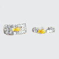 Ring Adjustable Charming Open Cuff Stylish Little Fish Ring for Women. 