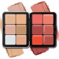 Carla Secret 12-Color Palette - High-Quality Contour & Concealer Blush Set, Creamy Texture, Makeup Palette. 