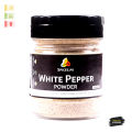 Premium Organic White Pepper Powder (Sufayed Mirch Powder) – 100% Pure Dakhni Mirch Powder for Light-Colored Dishes, Soups & Spice Blends – 65g. 