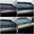 LED Symphony Ambient Light For Car 1 Pcs Strip 110cm App And Remote Control Atmosphere Light Through USB 64 Color Acrylic Neon Strip RGB For Car Interior Dashboard. 