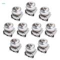 2x10 Pack Lot - M5x16 Rack Mount Cage Nuts & Screws w/ Washers - Square Clips. 