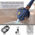 360° Rotatable Adjustable Triangle Multifunctional Cleaning Mop Triangle Mop with Stainless Steel Long Handle Push-Pull Squeezing Cleaning Mop Dry & Wet Mop for Floor Windows Ceiling.. 