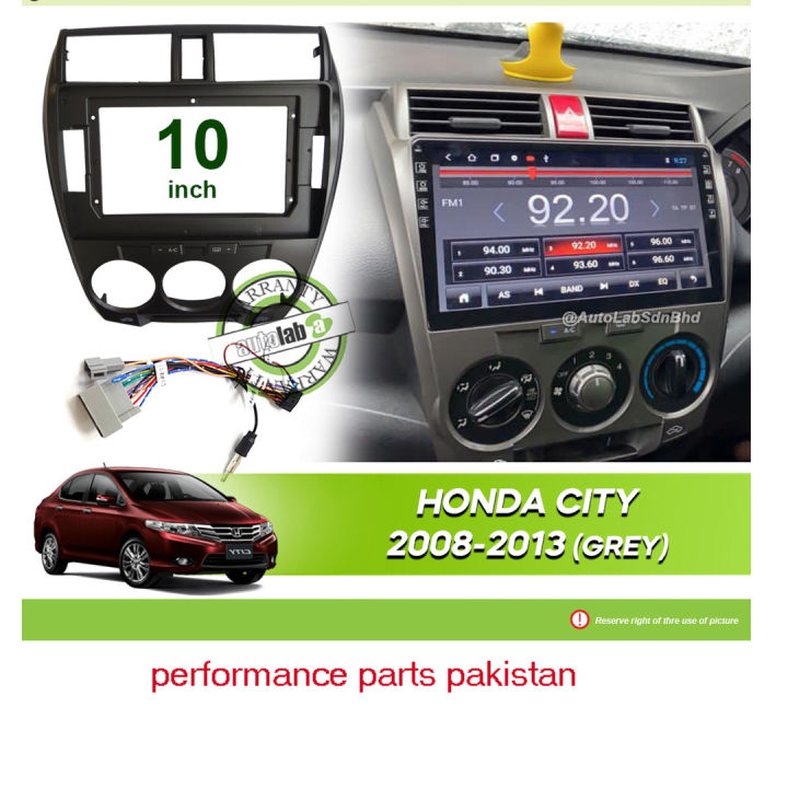 Honda city 2009 to 2020 model lCD panel frame silver colour