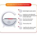 BT Speaker, G Shape with Wireless charger Bedside RGB Night Light Magnetic Wireless Charger for phones. 