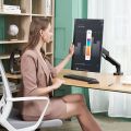 PakJAStore North Bayou F80 Monitor Desk Mount Stand Full Motion Swivel Monitor Arm with Gas Spring for 17-30''Monitors. 