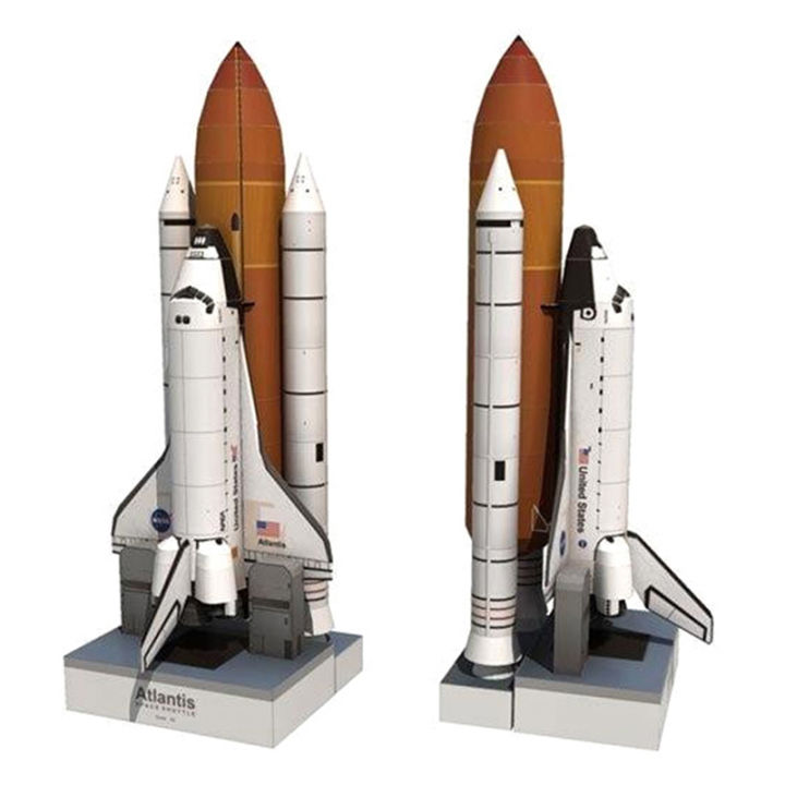 1:150 Space Shuttle Space Rocket Model DIY 3D Paper Card Model Construction Toys Hudduo
